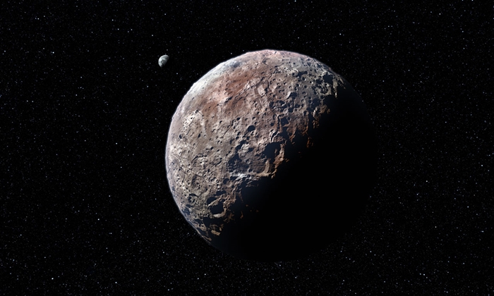 Artist’s impression of Pluto and Charon. Image credit: IAU/L. Calçada