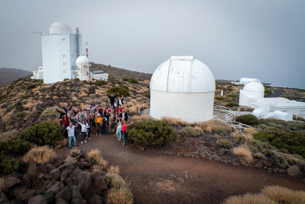 AEACI 2024 - Group photo at Teide Observatory - from above