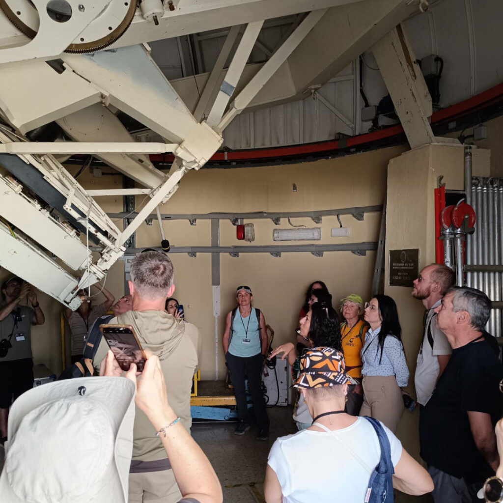 Visiting the telescopes at Teide Observatory